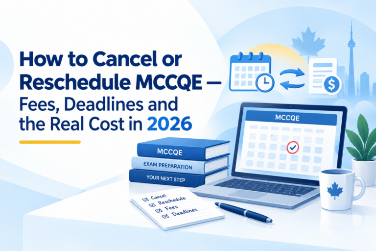 mccqe reschedule or cancel