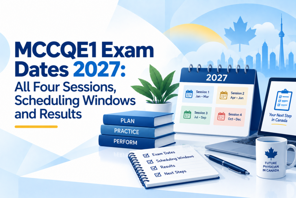 MCCQE1 Exam Dates 2027