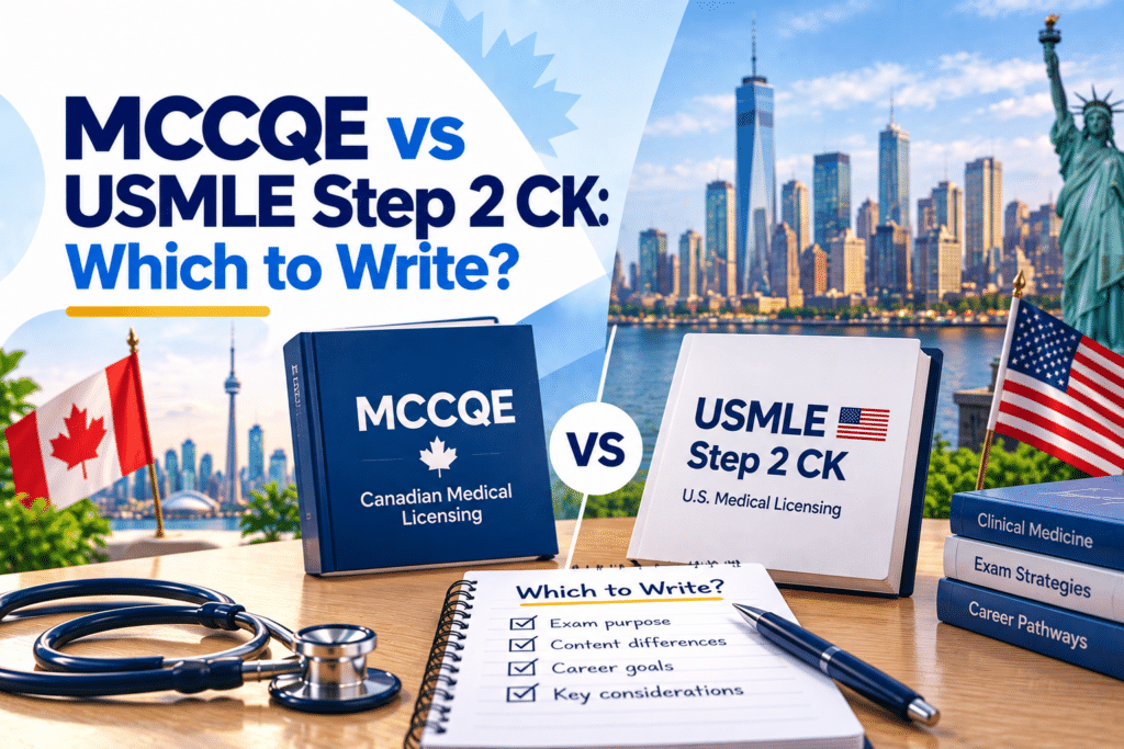 MCCQE vs USMLE Step 2 CK