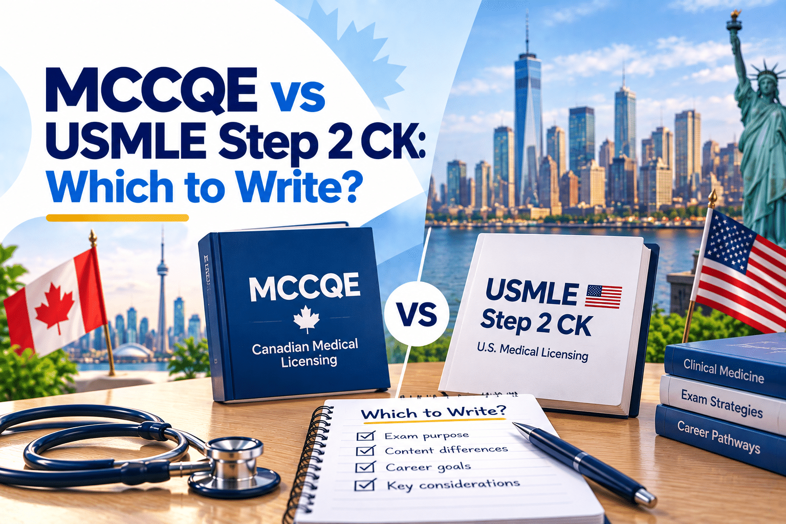 MCCQE vs USMLE Step 2 CK