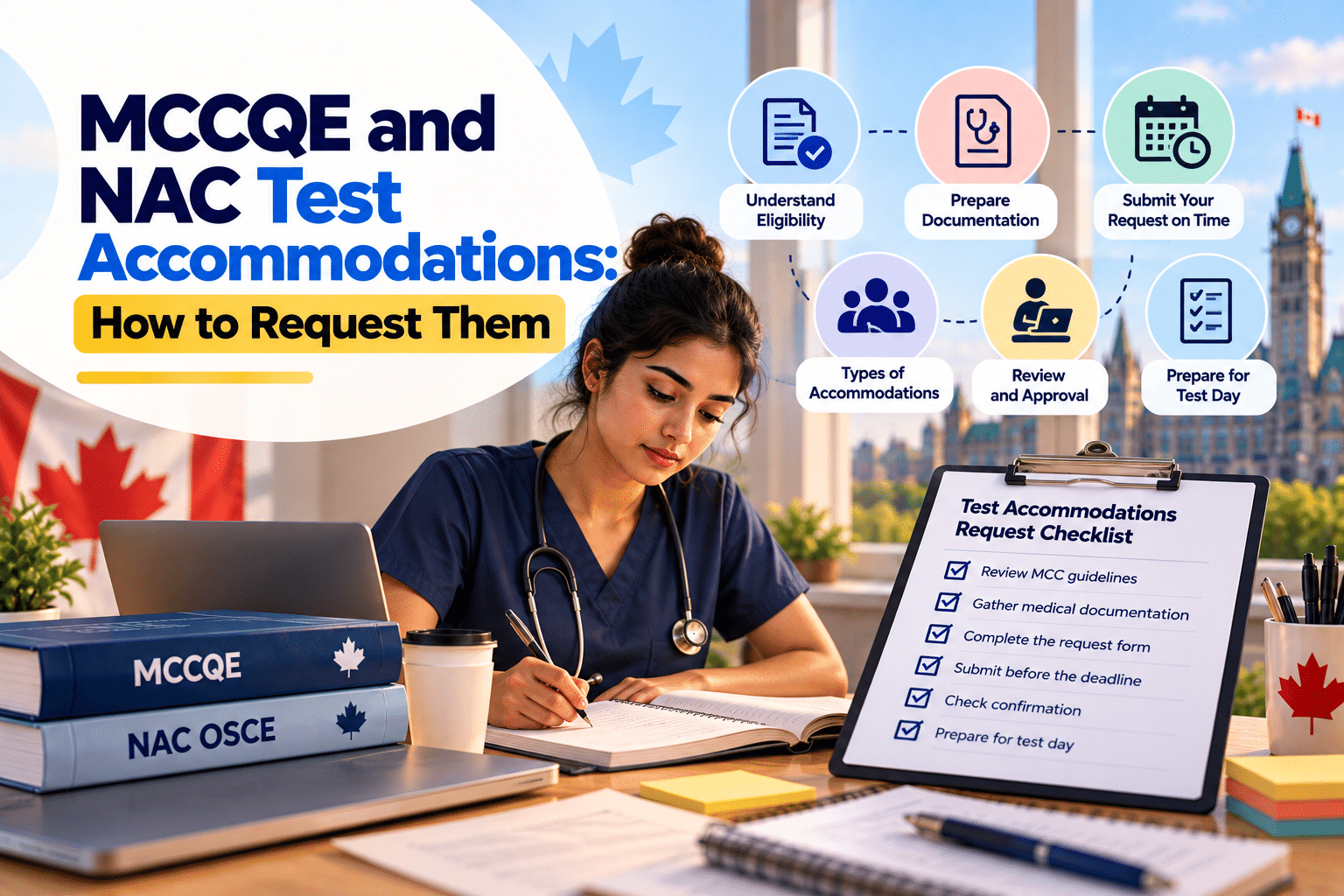 MCCQE and NAC Test Accommodations